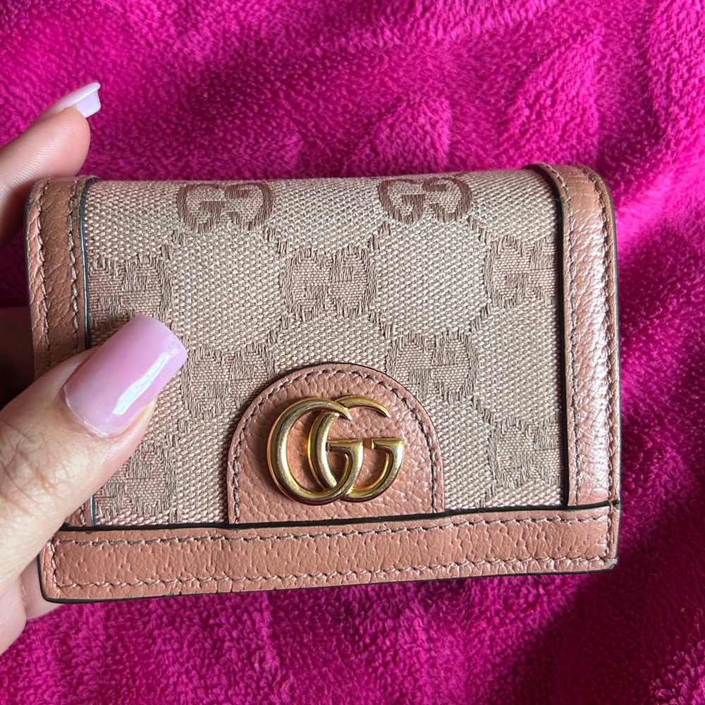 NWOT GUCCI Ophidia GG Card Case Wallet Pink - Picture 8 of 12